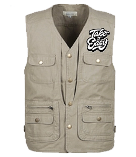 Light Gray Cargo Vest