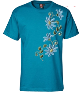 Blue Solid Round Neck Shirt