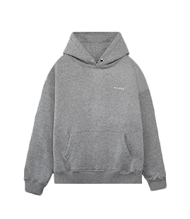 Gray Solid Pullover Hoodie