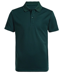 Green Pique Plain Polo