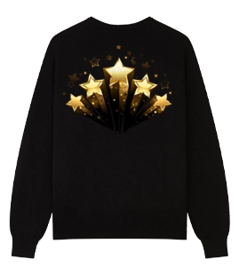 Black Round Neck Sweatshirt